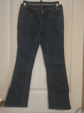 Vintage Y2K ZD Premium Bootcut Denim Jeans - Size 5 - Dark Blue Flare
